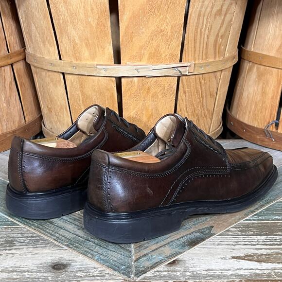 Clarks Unstructured Un Kenneth Brown Leather Comfort Lace-Up Oxfords Men Size 11 main image 5